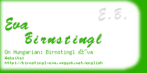 eva birnstingl business card